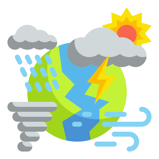 Climate change impact - icon