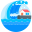 Climate change icon showing coastal_flooding